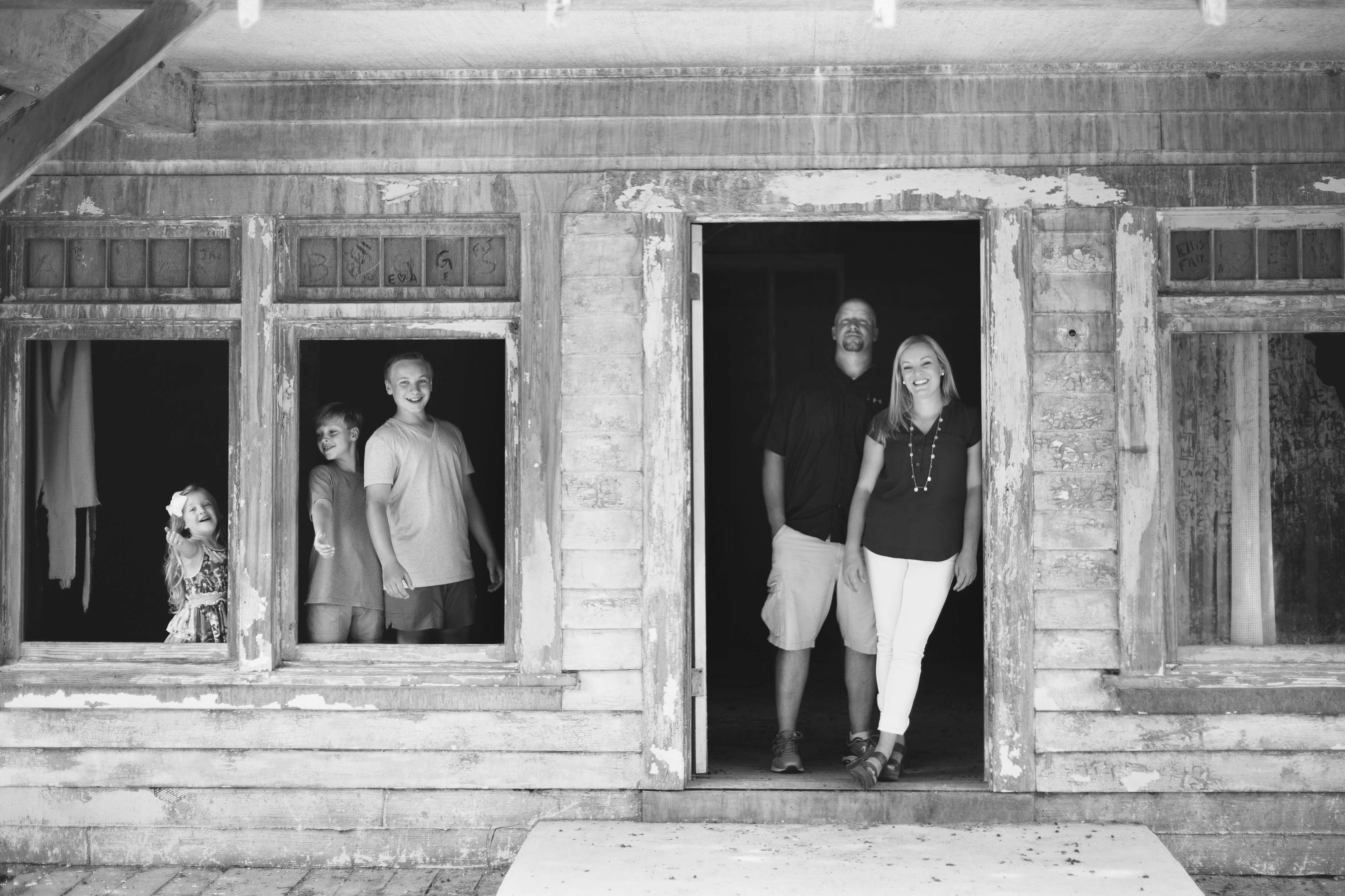 family portrait in town of spectre